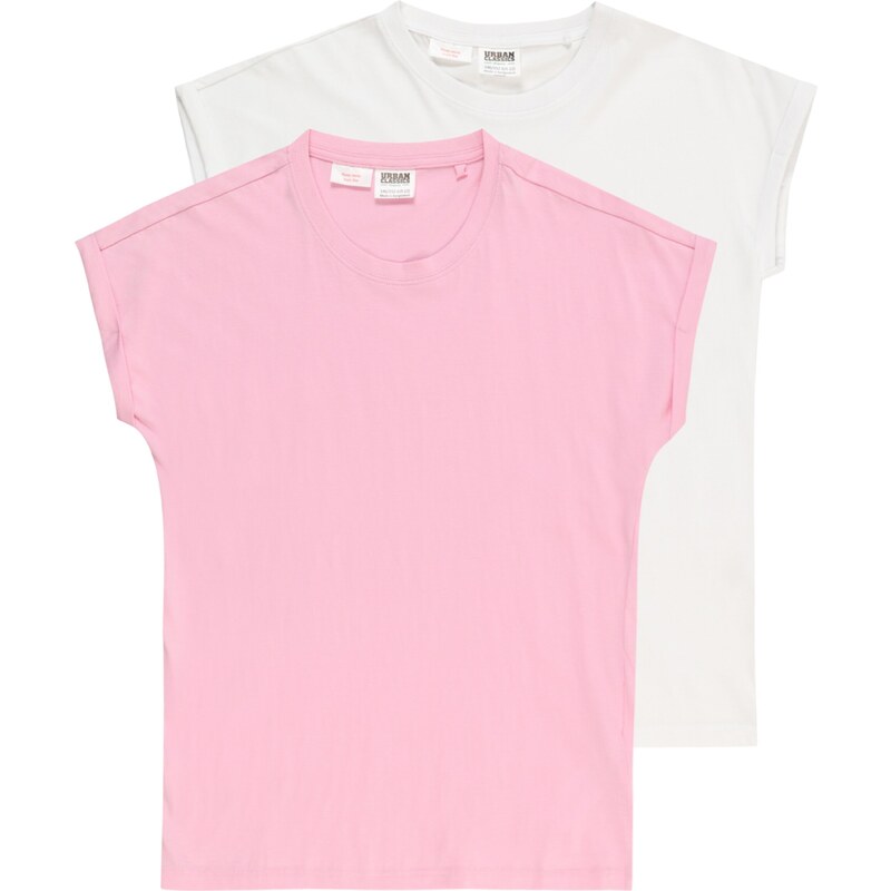 Urban Classics Tričko ružová / biela 56794586
