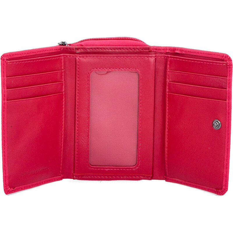 Dámska kožená peňaženka Carmelo ružová 2121 F