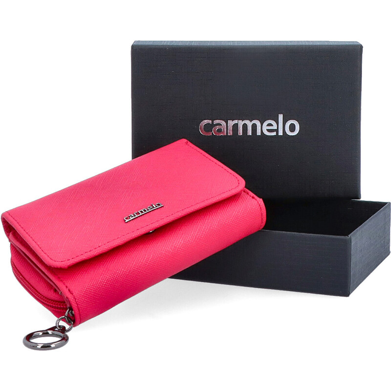 Dámska kožená peňaženka Carmelo ružová 2121 F