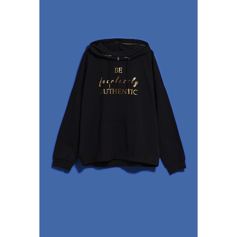 Marisse Womens Sweatshirt L-Bl-4008 Black 50639440