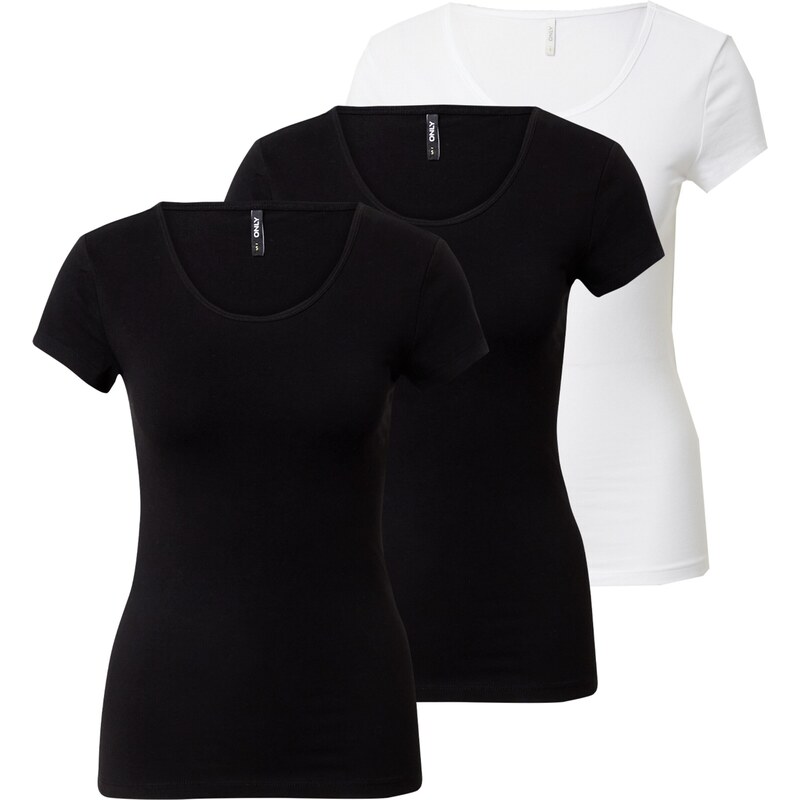 ONLY Tričko čierna / biela 67801155