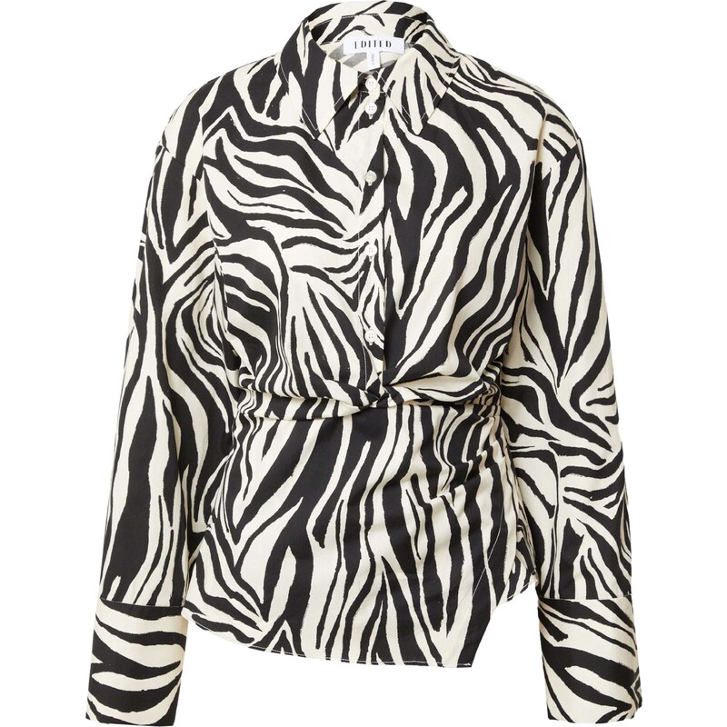 EDITED Blúzka béžová / čierna 39500764