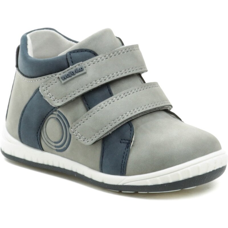 Wojtylko 2T23702 šedo modré detské poltopánky 39496863