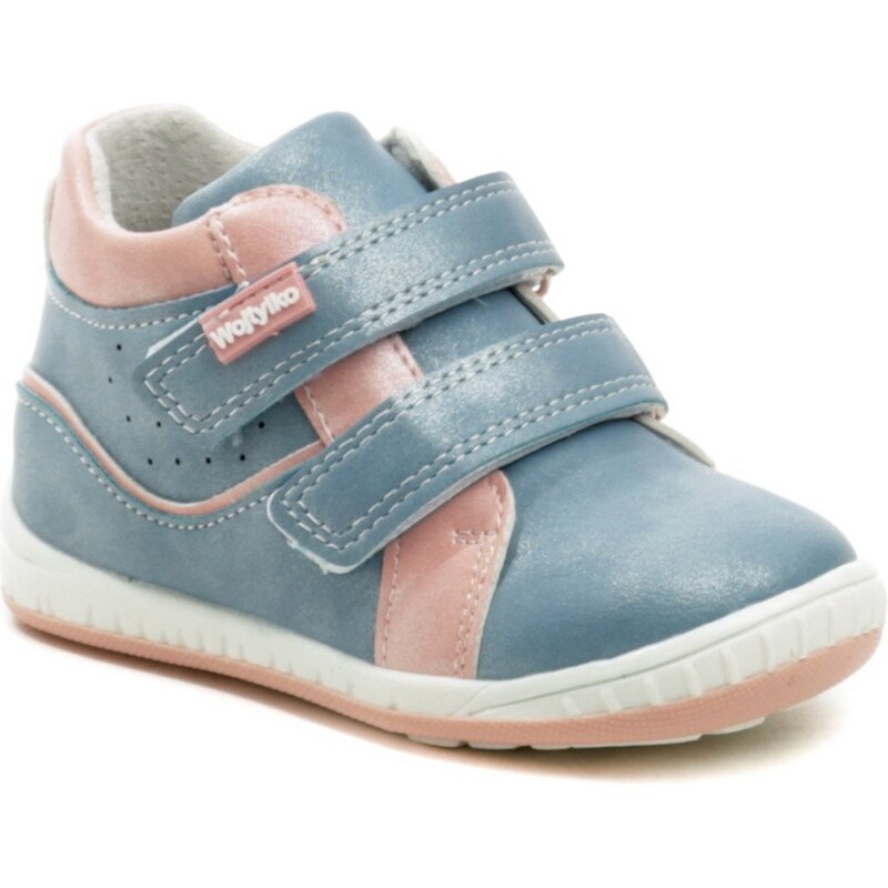 Wojtylko 1T23701 modro ružové dievčenské poltopánky 39496865