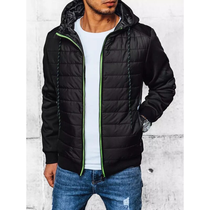 Buďchlap Čierna prechodná prešívaná bunda 46472299