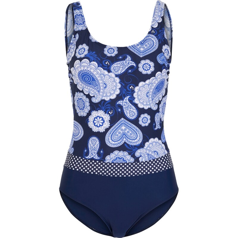 bonprix Sťahovacie plavky, stredný tvarujúci efekt, farba modrá 44798877