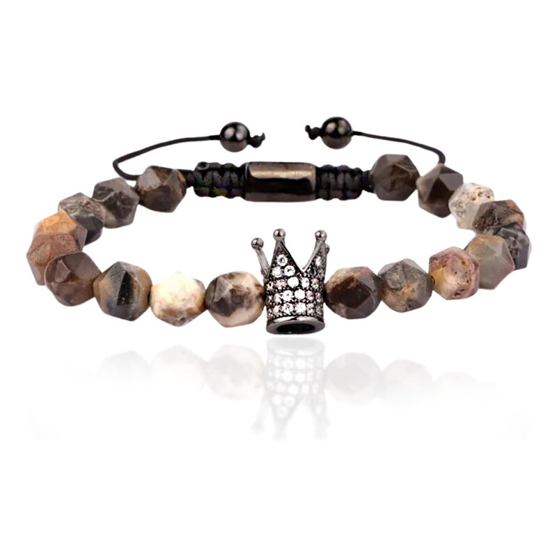 Lindas Jewelry Korálkový náramok Brown Stone INR202 39504249