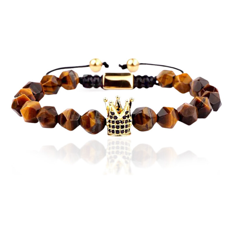 Lindas Jewelry Korálkový náramok Tigrie Oko INR203 39504885