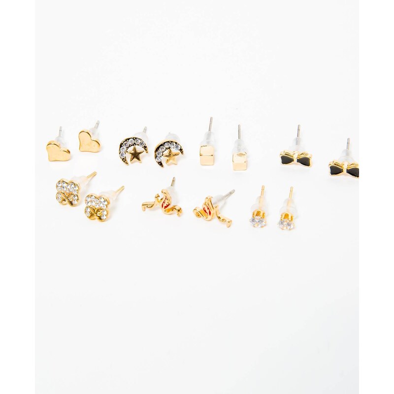 Gold earrings Yups dbi0442. R06