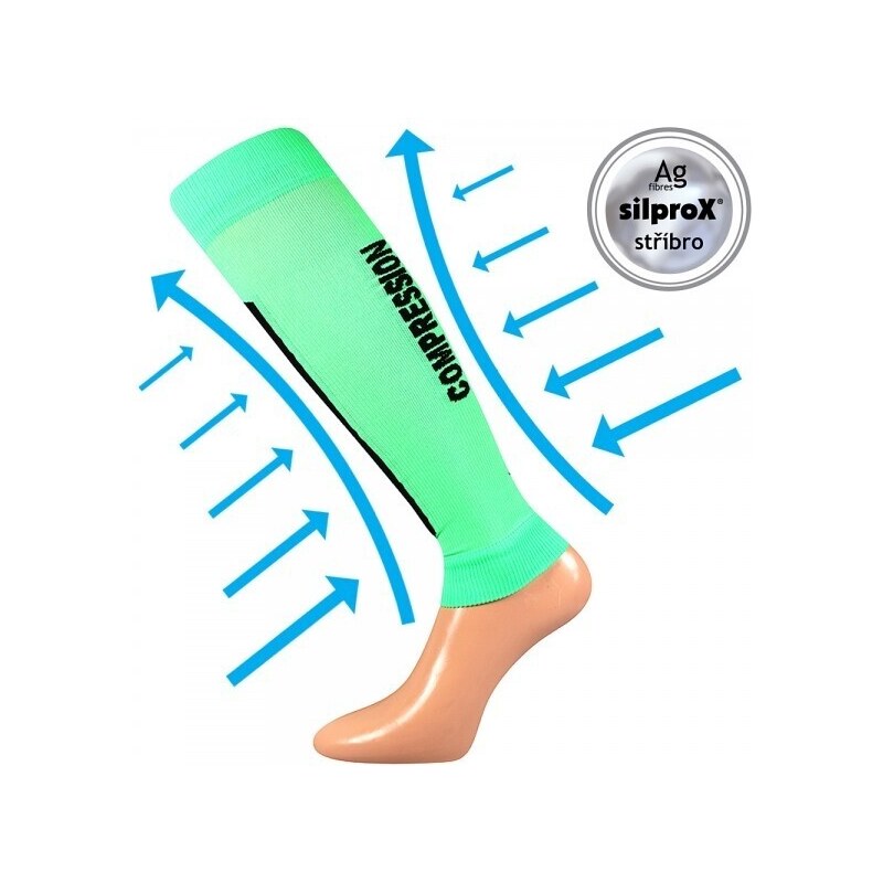 FLEX NÁVLEKY kompresné návleky na lýtko VoXX Zelená L / XL 1 pár 41674758