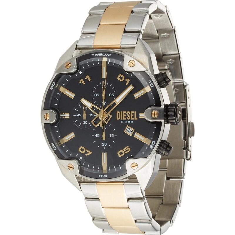 DIESEL Analógové hodinky zlatá / čierna / strieborná 64907735