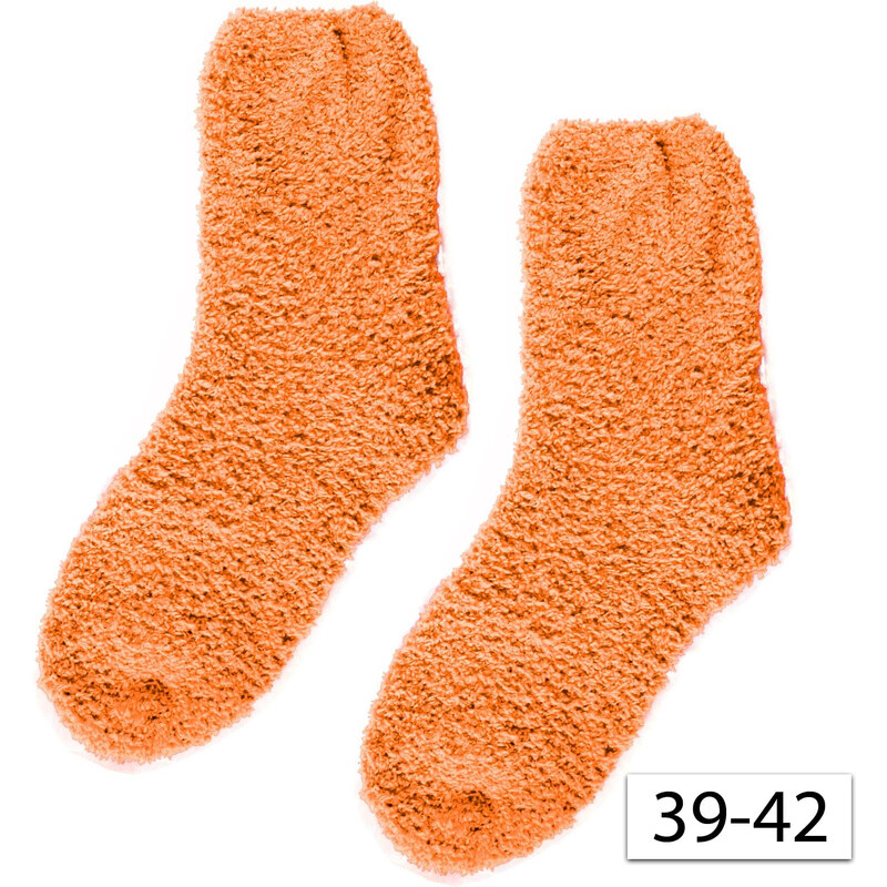 LK LOOK 9030 Dámske teplé ponožky 39-42, oranžové 1ks