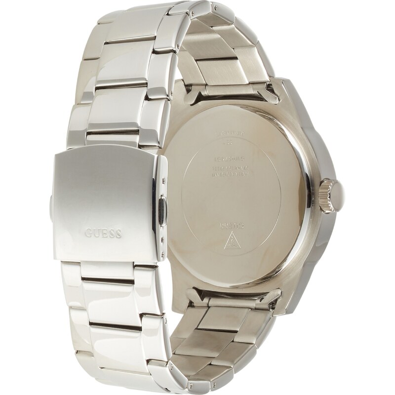 GUESS Analógové hodinky čierna / strieborná 39527019