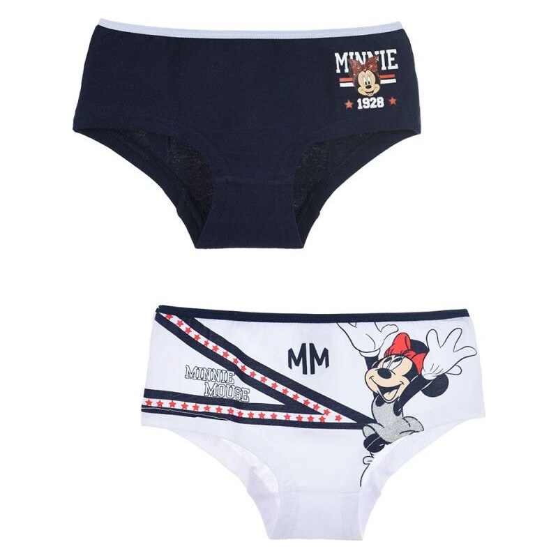 Dievčenské nohavičky Disney Minnie Mouse - modrá/biela 39515267