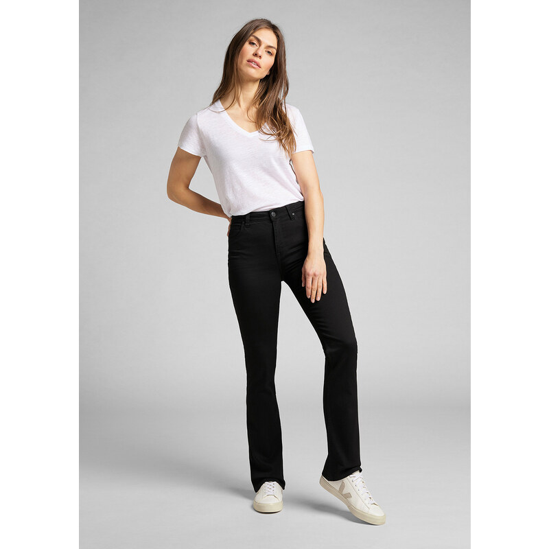 Dámske rifle LEE L31TFS47 BREESE BOOT BLACK RINSE 39520788