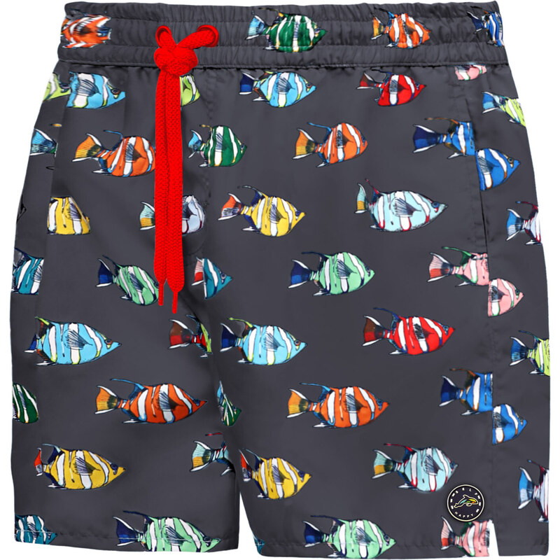 Pánske plavkové kraťasy Happy Self SM29-30 sivá-vzor - Self 41244560