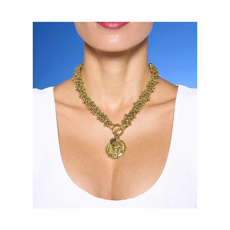 E-shop Collier Heine s príveskom, zlatej farby