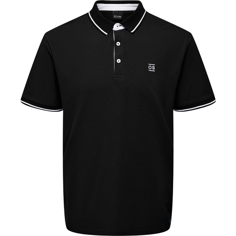 Only & Sons Tričko Fletcher čierna / biela 39560716