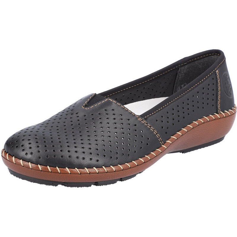 Dámske baleríny Rieker 44854-00 čierne 39557787