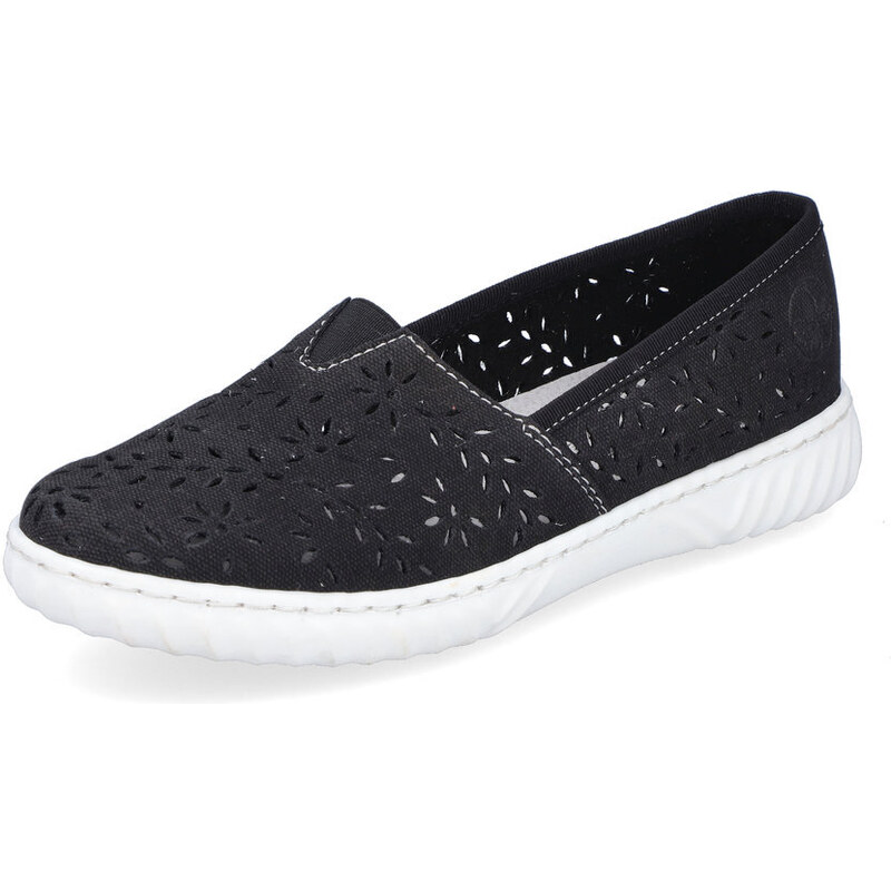 Dámske baleríny Rieker N0955-00 čierne 39557789