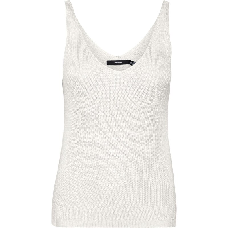 VERO MODA Vyšívaný top VMNew Lex biela 39659360