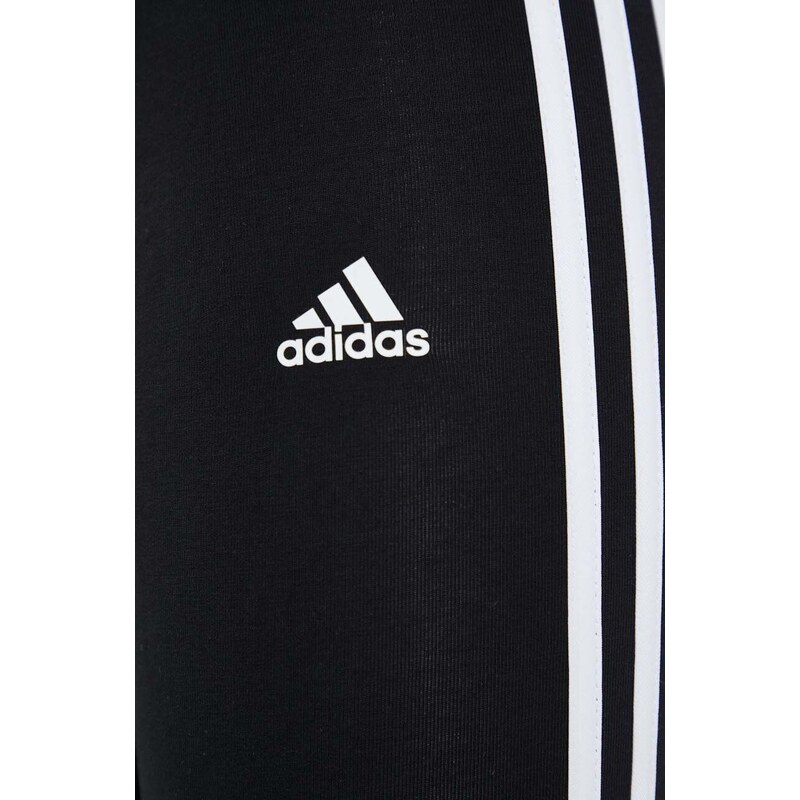 Legíny adidas dámske, čierna farba, s nášivkou, IC7151
