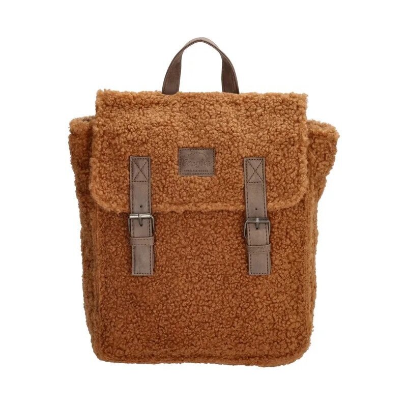 Beagles Hnedý huňatý vintage batoh „Bear“ 39582764