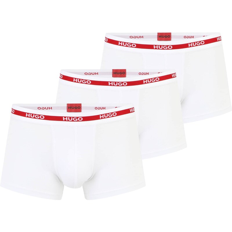 HUGO Boxerky červená / biela 39608559