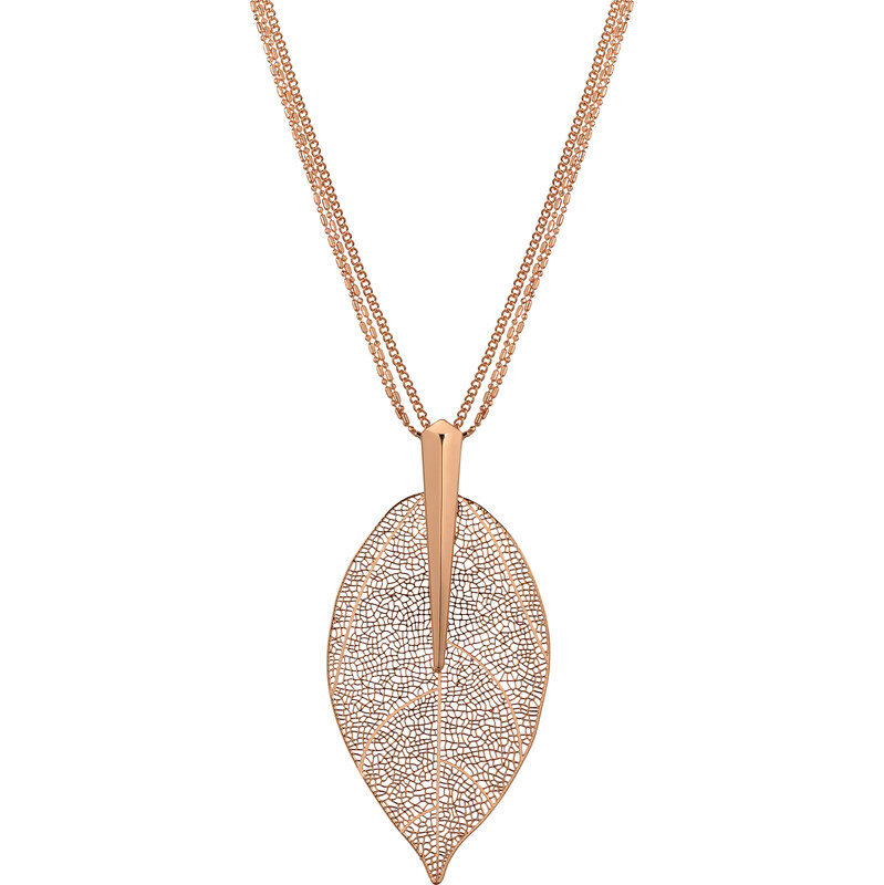 Troli Bronzový náhrdelník s vavrínovým listom Laurel 66837663