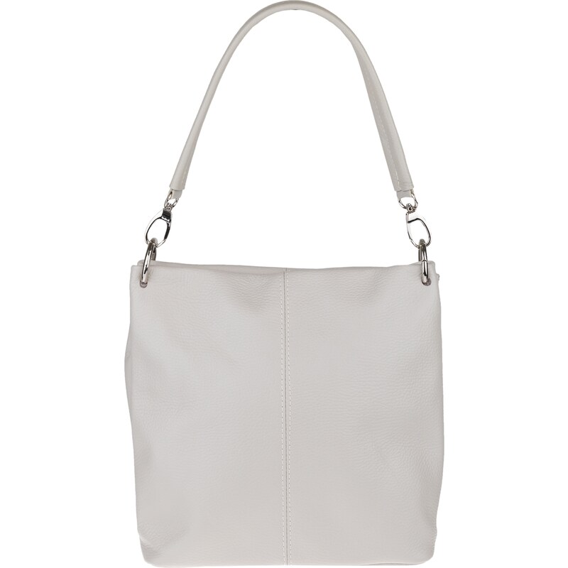 Sivá kožená talianska kabelka Fiora Grigia Chiaro Secondo NovaKabelka 39600835