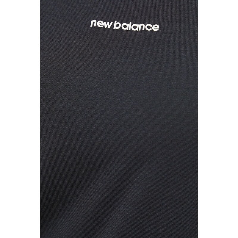 Tréningový top New Balance Achiever čierna farba