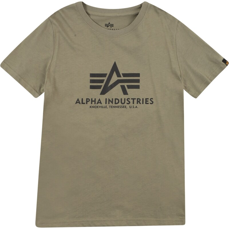 ALPHA INDUSTRIES Tričko olivová / čierna 39647778