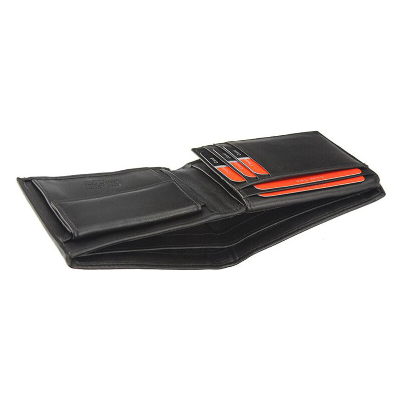 Čierna kožená peňaženka Pierre Cardin L588806 s ochranou RFID