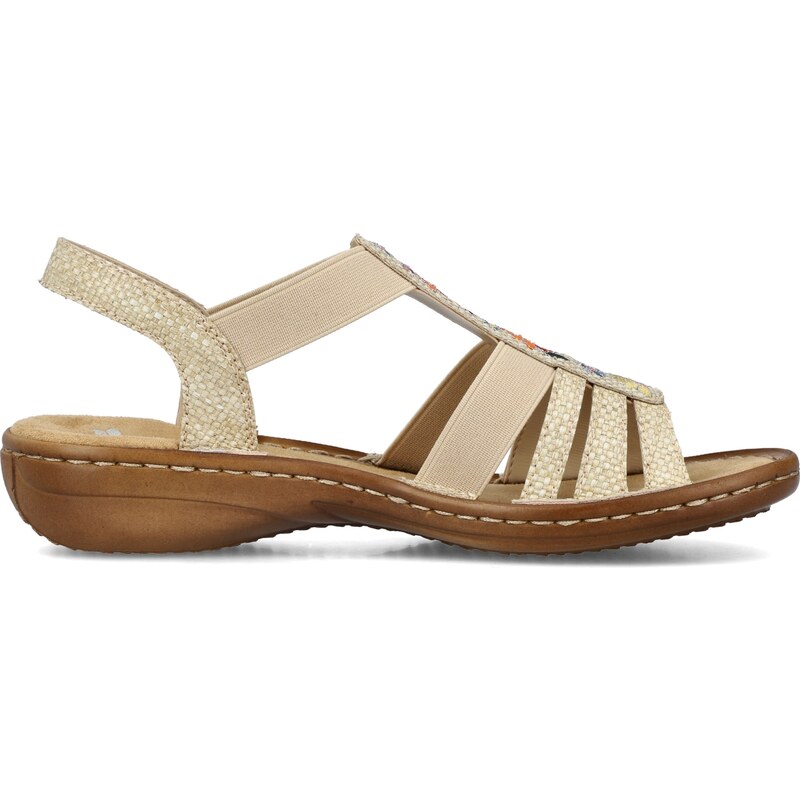 Dámske sandále RIEKER 60808-60 béžová S4
