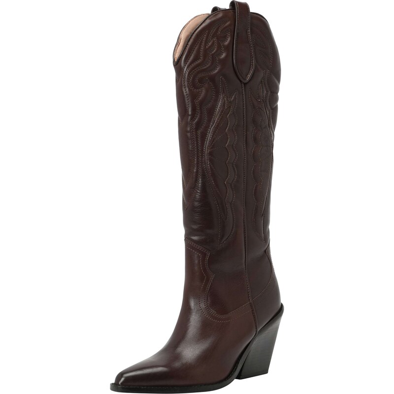 BRONX Kovbojské čižmy New Kole tmavohnedá 67368559