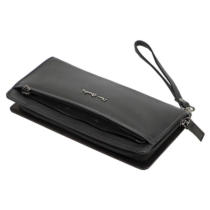 Pierre Cardin Značková čierna dámska peňaženka s vreckom na mobil (KDPN310)