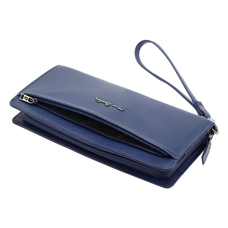 Pierre Cardin Značková modrá dámska peňaženka s vreckom na mobil (GDPN309)