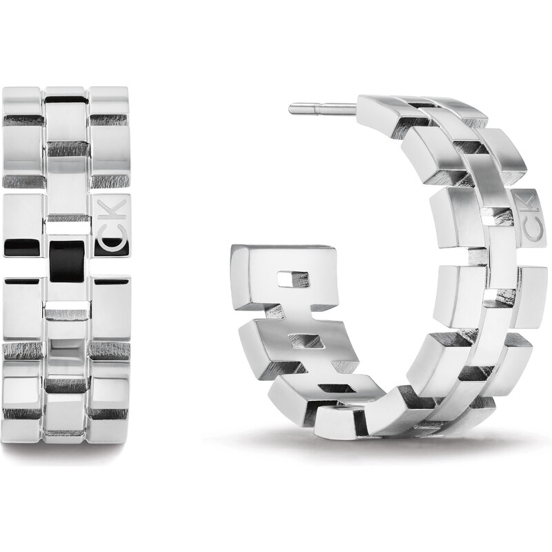 Calvin Klein Výrazné kruhové náušnice z ocele Geometric 35000249 66591233