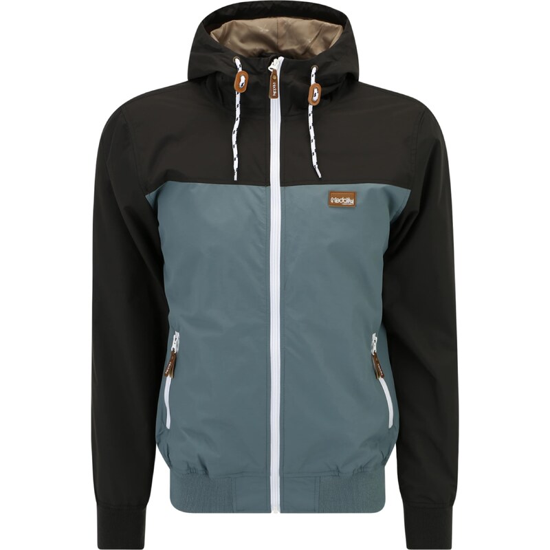 Iriedaily Prechodná bunda Auf Deck modrosivá / čierna 42944695