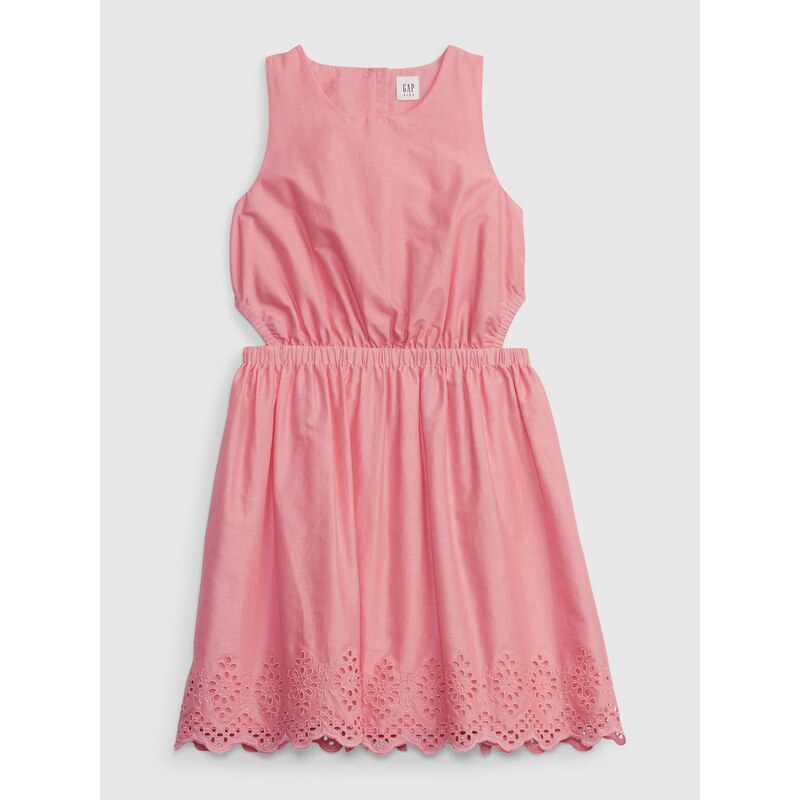 Ružové dievčenské šaty s madeirou GAP 50534195