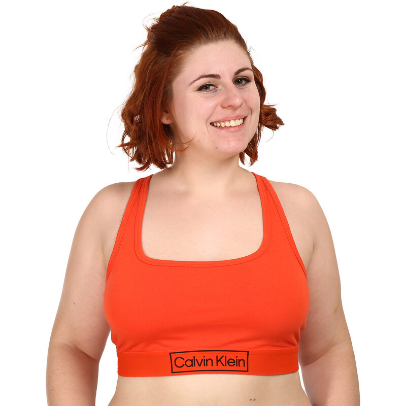 Dámska podprsenka Calvin Klein nadrozmer oranžová (QF6823E-3CI) 39637293