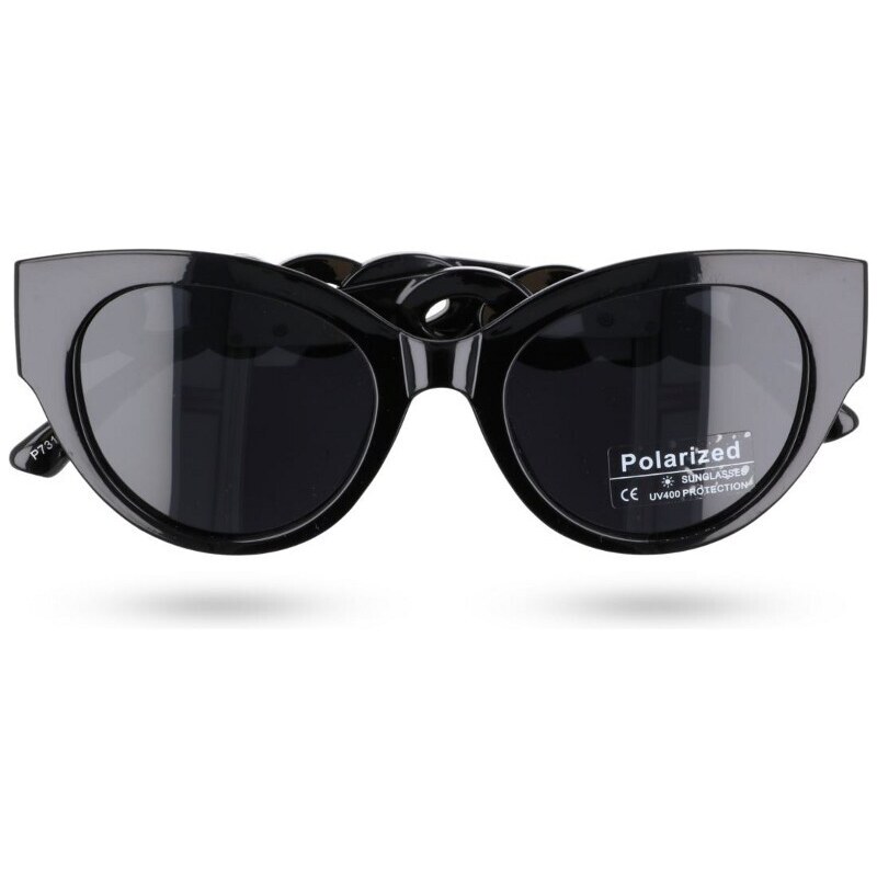 Polarzone Čierne dámske luxusné polarizačné okuliare "Vivien"