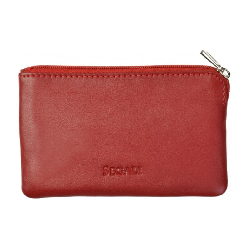 SEGALI Kožená mini peňaženka-kľúčenka 7289 red 66593441