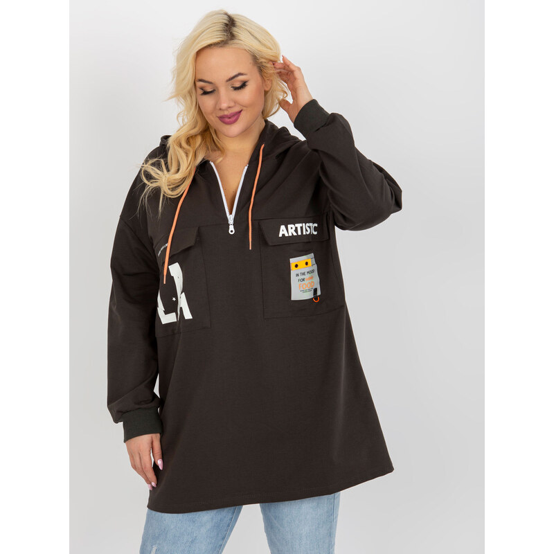 RELEVANCE Sweatshirt-RV-BL-8258.34-dark khaki 64665750