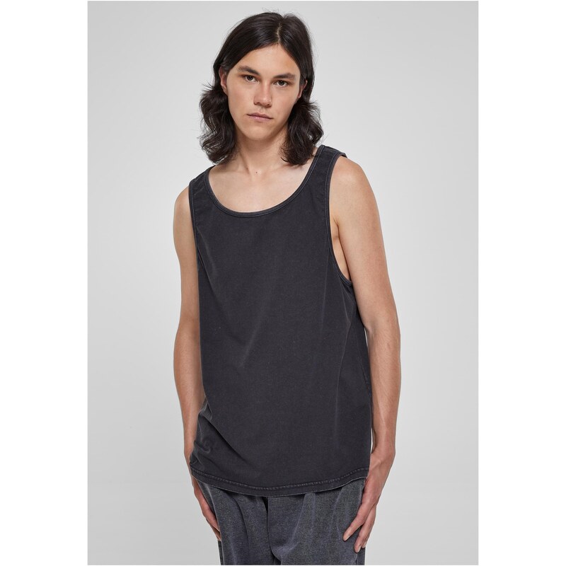 Urban Classics Heavy Oversized Black Acid Washing Tank 50603422
