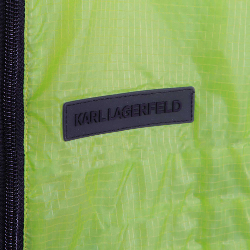 KARL LAGERFELD KIDS Chlapčenská bunda vodeodpudivá zelená KARL LAGERFELD