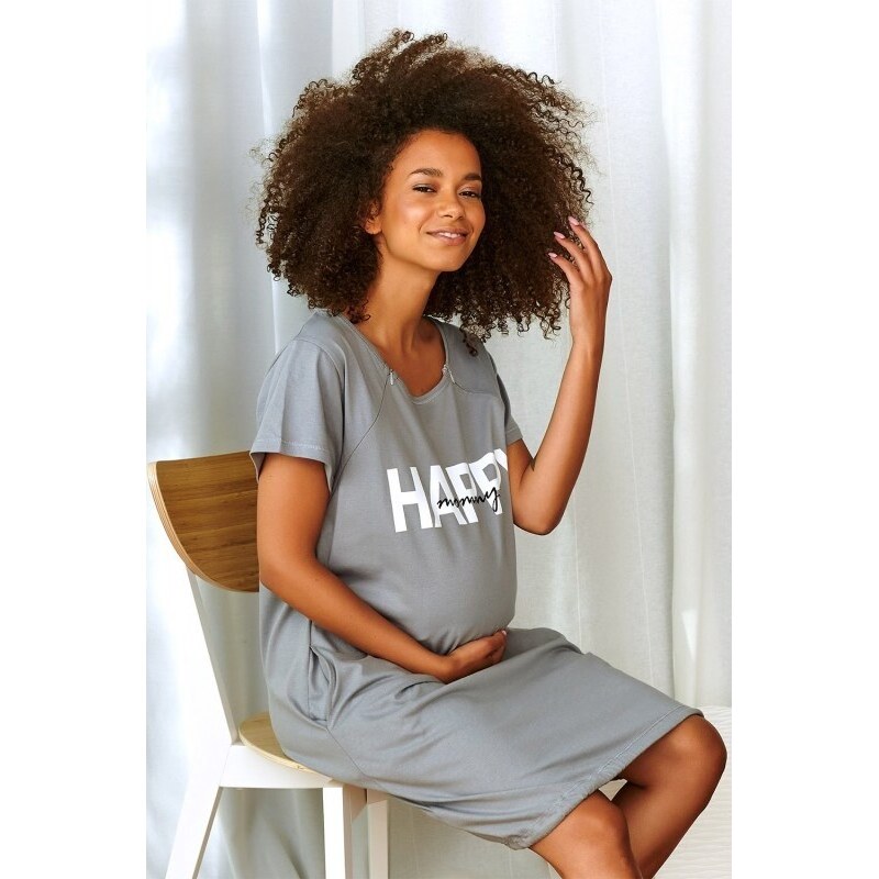 DOCTOR NAP HAPPY MOMMY SIVÁ TEHOTENSKÁ A DOJČIACA KOŠEĽA SO ZIPSAMI 44453300