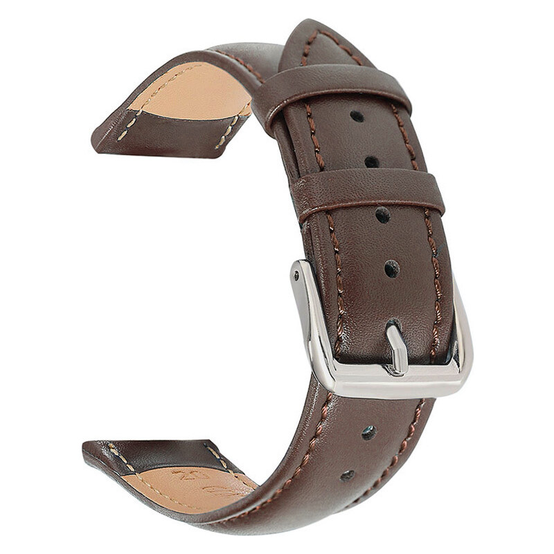 Madvell Kožený remienok Onyx tmavo hnedá 22mm 44954620