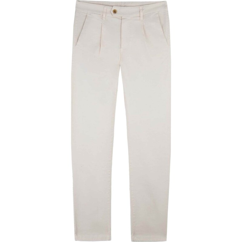 Scalpers Plisované nohavice Nos Firenze šedobiela 54241127