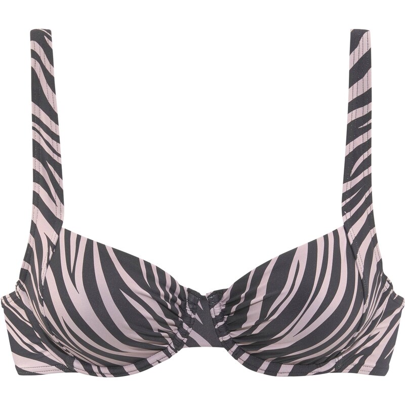 LASCANA Bikinový top čierna / biela 54242764